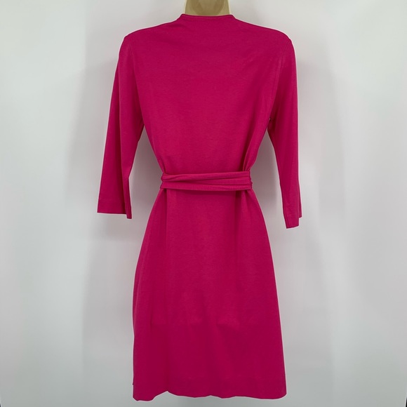 DVF Diane von Furstenberg New Julian two cabaret pink wrap dress new L 12 14 - Picture 3 of 5